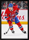 Charger l'image dans la visionneuse de la galerie, Nick Suzuki Framed 20x29 Canvas Canadiens Action-H