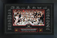 Charger l'image dans la visionneuse de la galerie, Chicago Blackhawks 2010 Stanley Cup Replica Signature Frame with Game-Used Net
