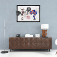 Charger l'image dans la visionneuse de la galerie, Connor Bedard and Connor McDavid 20x29 Framed Canvas Blackhawks
