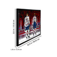 Charger l'image dans la visionneuse de la galerie, Connor McDavid and Leon Draisaitl Edmonton Oilers Framed 20x29 Line-Up Canvas
