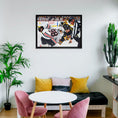 Charger l'image dans la visionneuse de la galerie, Connor Bedard 20x29 Framed Canvas Blackhawks vs Crosby