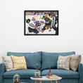 Charger l'image dans la visionneuse de la galerie, Connor Bedard 20x29 Framed Canvas Blackhawks vs Crosby