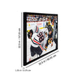 Charger l'image dans la visionneuse de la galerie, Connor Bedard 20x29 Framed Canvas Blackhawks vs Crosby