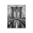 Charger l'image dans la visionneuse de la galerie, Brooklyn Bridge in Black & White-Skyline Wall art