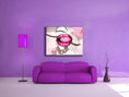 Charger l'image dans la visionneuse de la galerie, Canvas Wall Art-Pink Lips Overlay-Printed Artwork