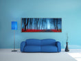 Charger l'image dans la visionneuse de la galerie, Canvas Print- Blue Mist Trees- Wall Art