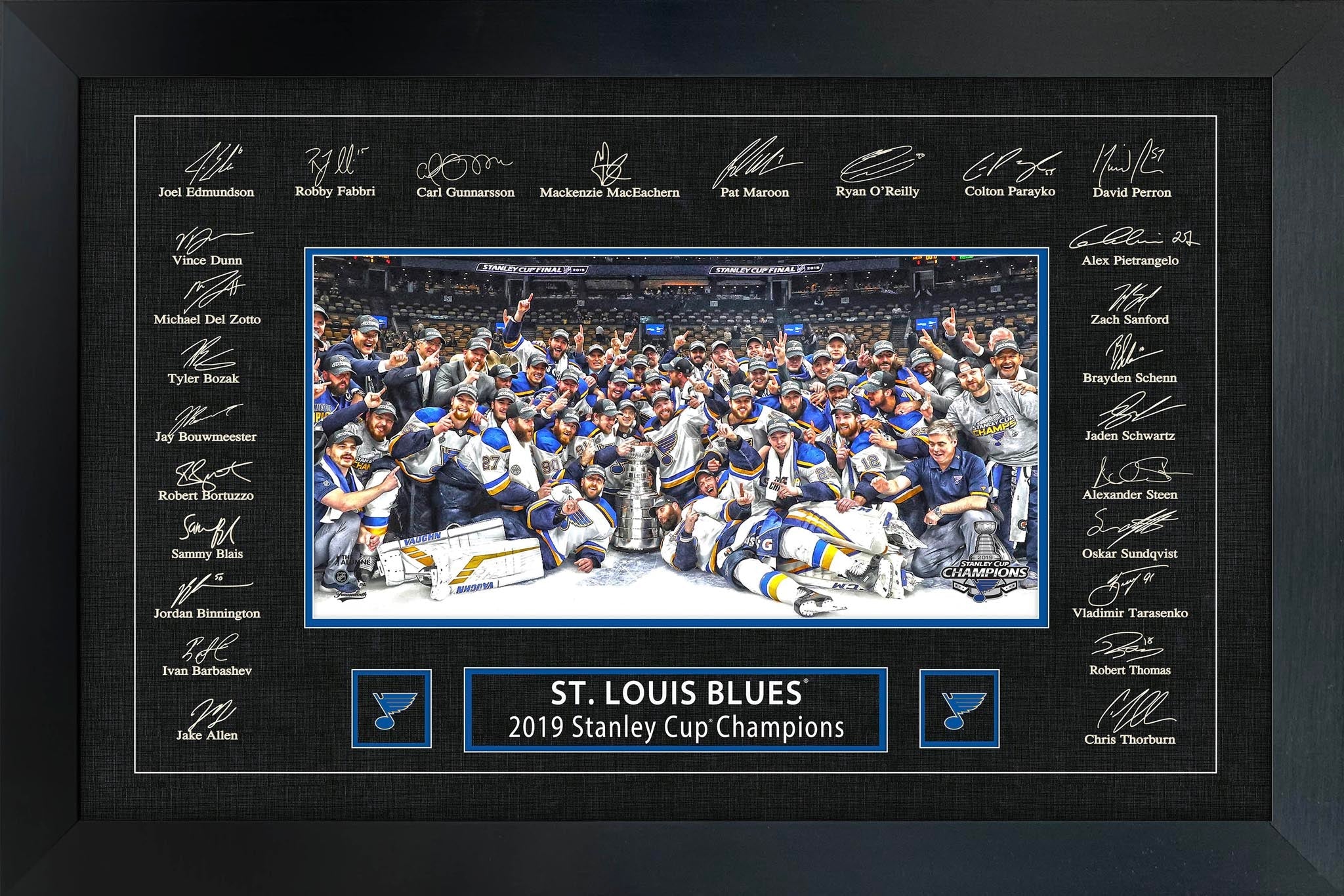 St.Louis Blues 2019 Stanley Cup Replica Signature Frame