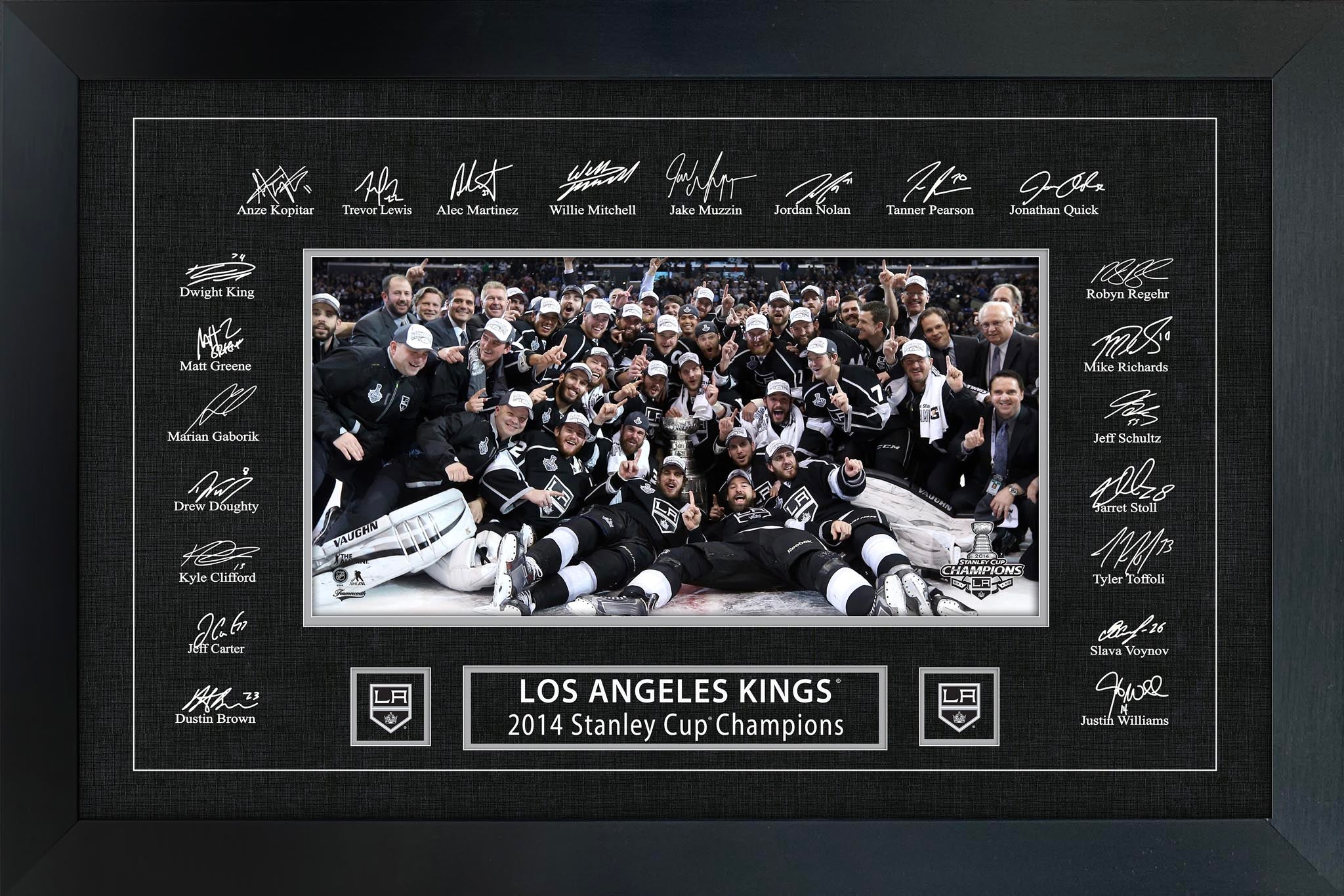 Los Angeles Kings 2014 Stanley Cup Replica Signature Frame