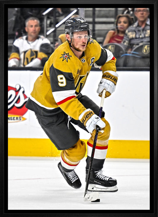 Jack Eichel 20x29 Framed Canvas Vegas Golden Knights