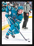 Charger l'image dans la visionneuse de la galerie, Macklin Celebrini 20x29 Framed Canvas San Jose Sharks
