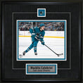 Charger l'image dans la visionneuse de la galerie, Macklin Celebrini Framed Pin & Plate San Jose Sharks
