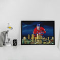Charger l'image dans la visionneuse de la galerie, Nick Suzuki 20x29 Framed Canvas Canadiens Skyline
