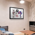 Charger l'image dans la visionneuse de la galerie, Connor Bedard and Connor McDavid 20x29 Framed Canvas Blackhawks
