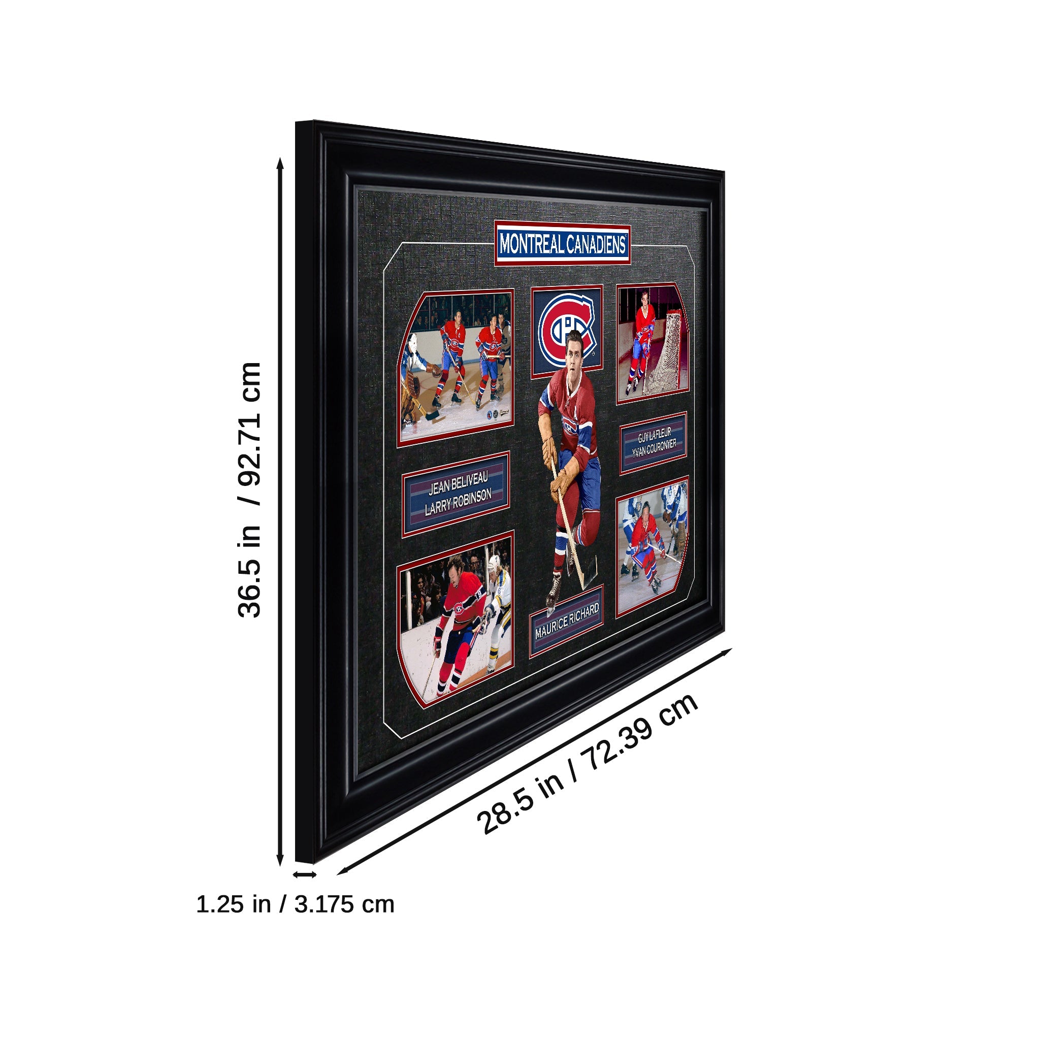 Montreal Canadiens Vintage Framed 5-Player Collage