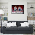 Charger l'image dans la visionneuse de la galerie, Connor McDavid and Leon Draisaitl Edmonton Oilers Framed 20x29 Line-Up Canvas

