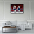 Charger l'image dans la visionneuse de la galerie, Connor McDavid and Leon Draisaitl Edmonton Oilers Framed 20x29 Line-Up Canvas
