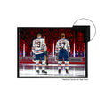 Charger l'image dans la visionneuse de la galerie, Connor McDavid and Leon Draisaitl Edmonton Oilers Framed 20x29 Line-Up Canvas
