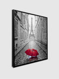 Charger l'image dans la visionneuse de la galerie, Canvas Wall Art-Red Umbrella Eiffel Tower-Printed Artwork
