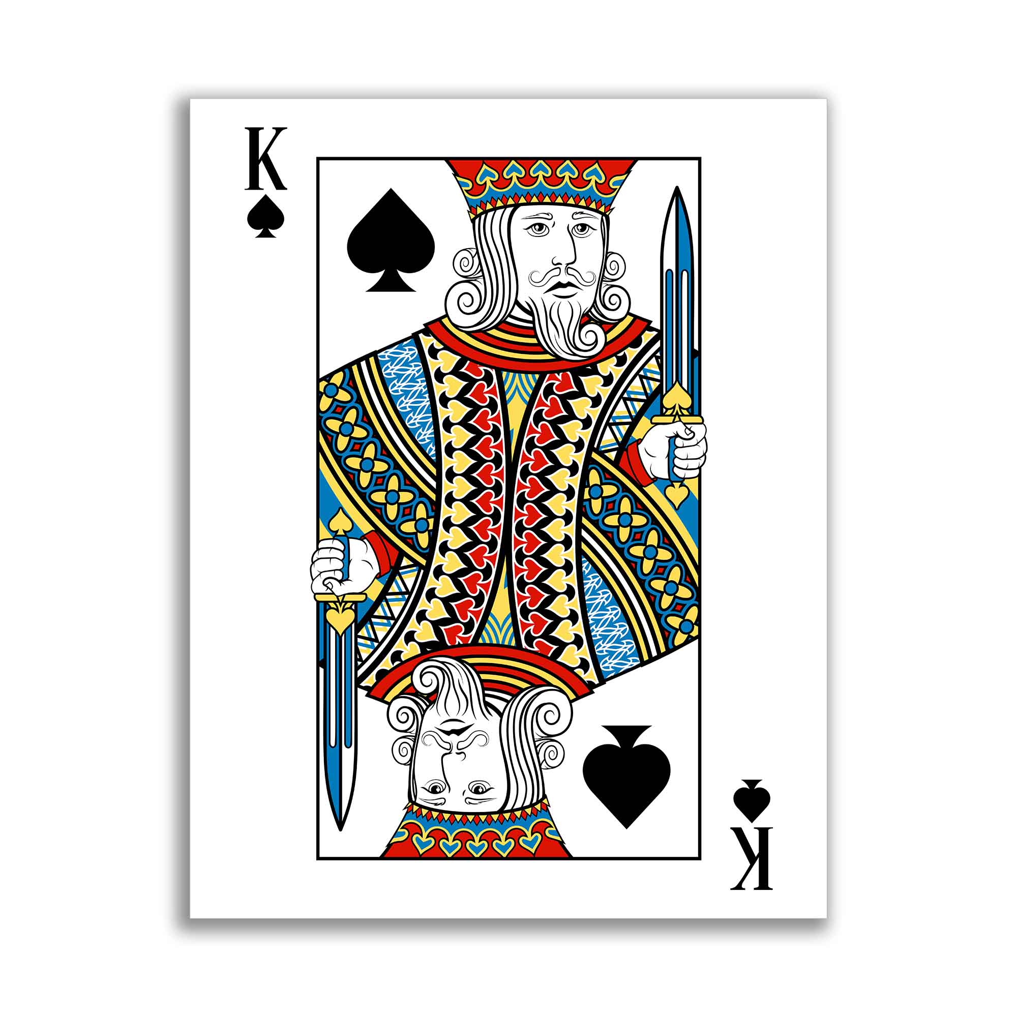 Canvas Wall At-King of Spades Canvas 36" x 48" 3648-045