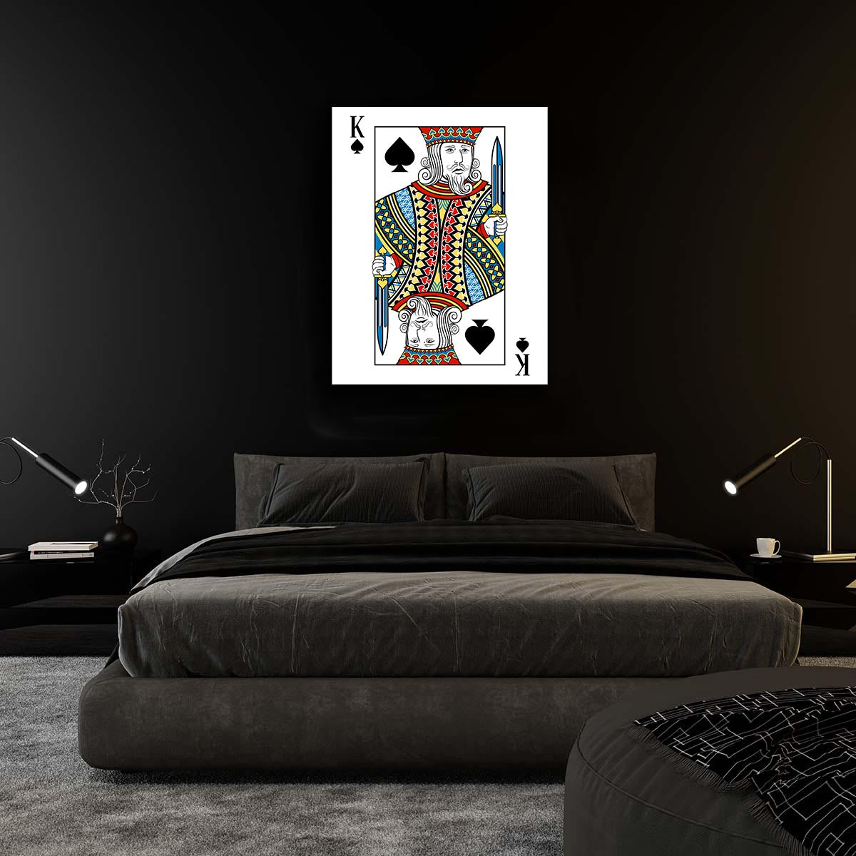 Canvas Wall At-King of Spades Canvas 36" x 48" 3648-045