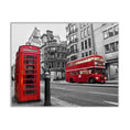 Charger l'image dans la visionneuse de la galerie, Canvas Print-Iconic Red Double Decker Bus & Phone Booth-Wall art
