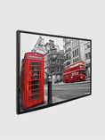 Charger l'image dans la visionneuse de la galerie, Canvas Print-Iconic Red Double Decker Bus & Phone Booth-Wall art
