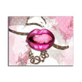 Charger l'image dans la visionneuse de la galerie, Canvas Wall Art-Pink Lips Overlay-Printed Artwork
