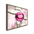 Charger l'image dans la visionneuse de la galerie, Canvas Wall Art-Pink Lips Overlay-Printed Artwork
