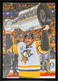 Charger l'image dans la visionneuse de la galerie, Sidney Crosby Pittsburgh Penguins Framed 20x29 Raising Cup Canvas
