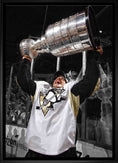 Charger l'image dans la visionneuse de la galerie, Sidney Crosby Pittsburgh Penguins Framed 20x29 Raising Cup Spotlight Canvas
