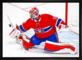 Charger l'image dans la visionneuse de la galerie, Carey Price Montreal Canadiens Framed 20x29 Blocker Save Canvas
