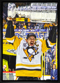 Charger l'image dans la visionneuse de la galerie, Sidney Crosby Pittsburgh Penguins Framed 20x29 Raising Stanley Cup Canvas

