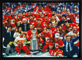 Charger l'image dans la visionneuse de la galerie, Calgary Flames 20x29 Framed Canvas 1989 Cup Celebration
