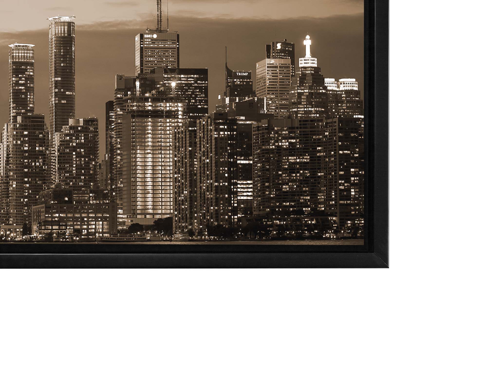 Wall Art-Toronto In Sepia-Cities Skylines