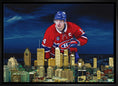 Charger l'image dans la visionneuse de la galerie, Nick Suzuki 20x29 Framed Canvas Canadiens Skyline
