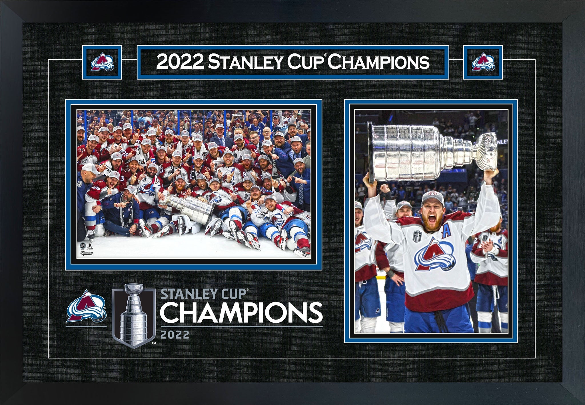 Nathan MacKinnon Framed Colorado Avalanche 18X26 2022 Stanley Cup Collage