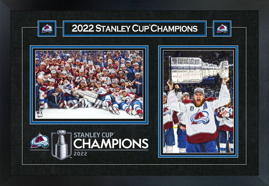 Nathan MacKinnon Framed Colorado Avalanche 18X26 2022 Stanley Cup Collage