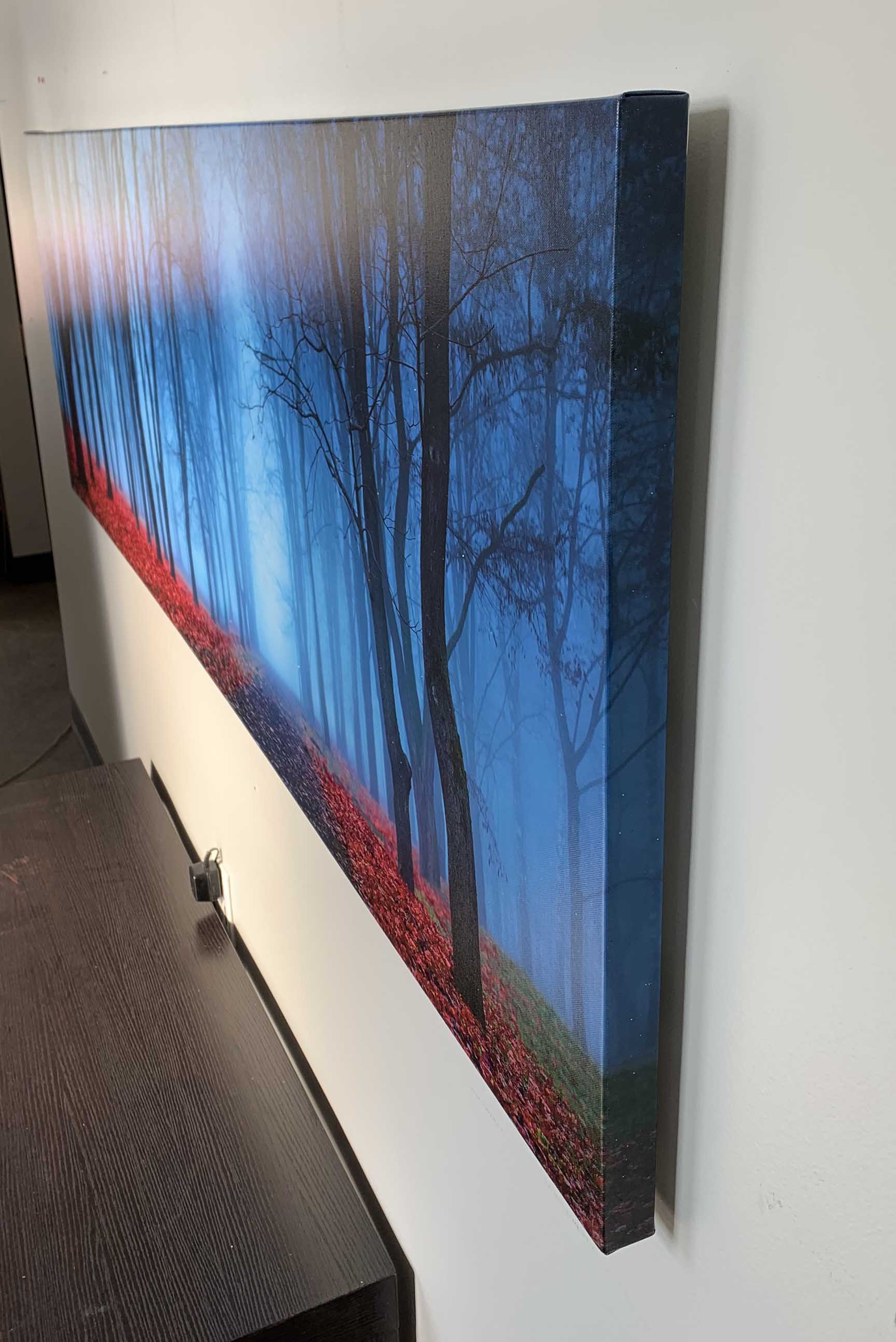 Canvas Print- Blue Mist Trees- Wall Art