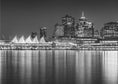 Charger l'image dans la visionneuse de la galerie, Wall art Charming evening impression from Vancouver | Monochrome
