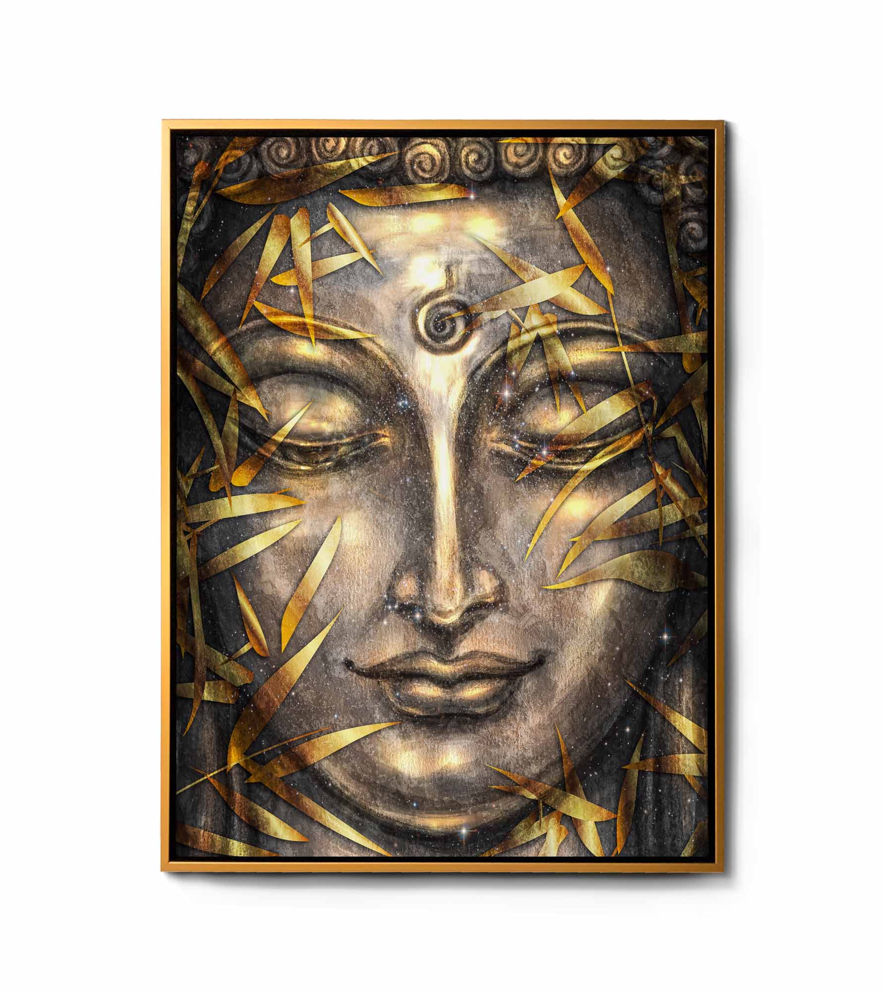 Wall Art -Canvas Pint Gold Buddha- Artwork