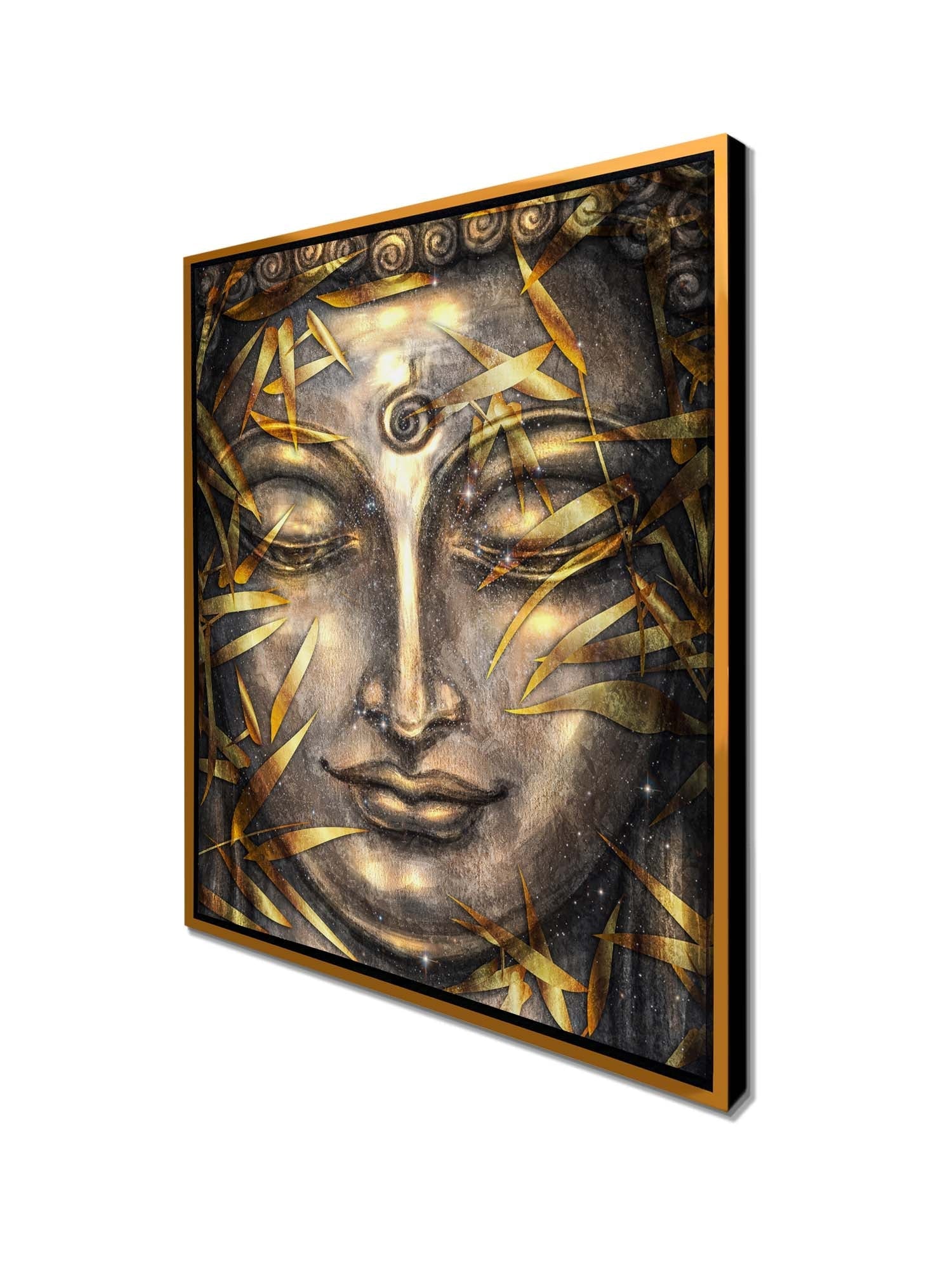 Wall Art -Canvas Pint Gold Buddha- Artwork