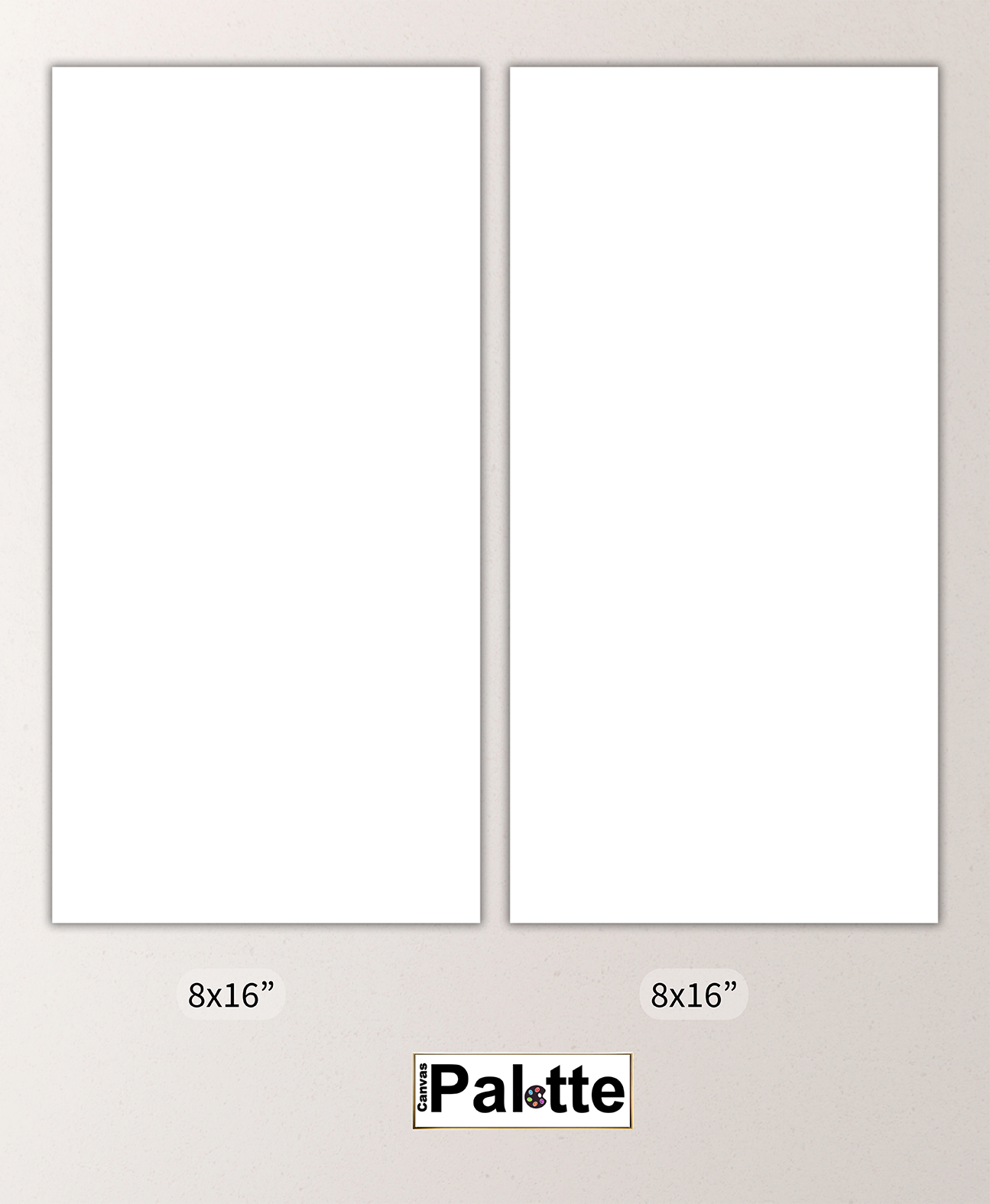 Slim & Bold – Modern 2-Piece 8×16" Panoramic Canvas Set