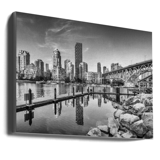 Wall art Vancouver Impression of Granville Island | Monochrome