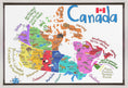 Charger l'image dans la visionneuse de la galerie, Wall art Illustrated Map of Canada with Animals by Carla Daly
