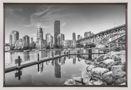 Wall art Vancouver Impression of Granville Island | Monochrome