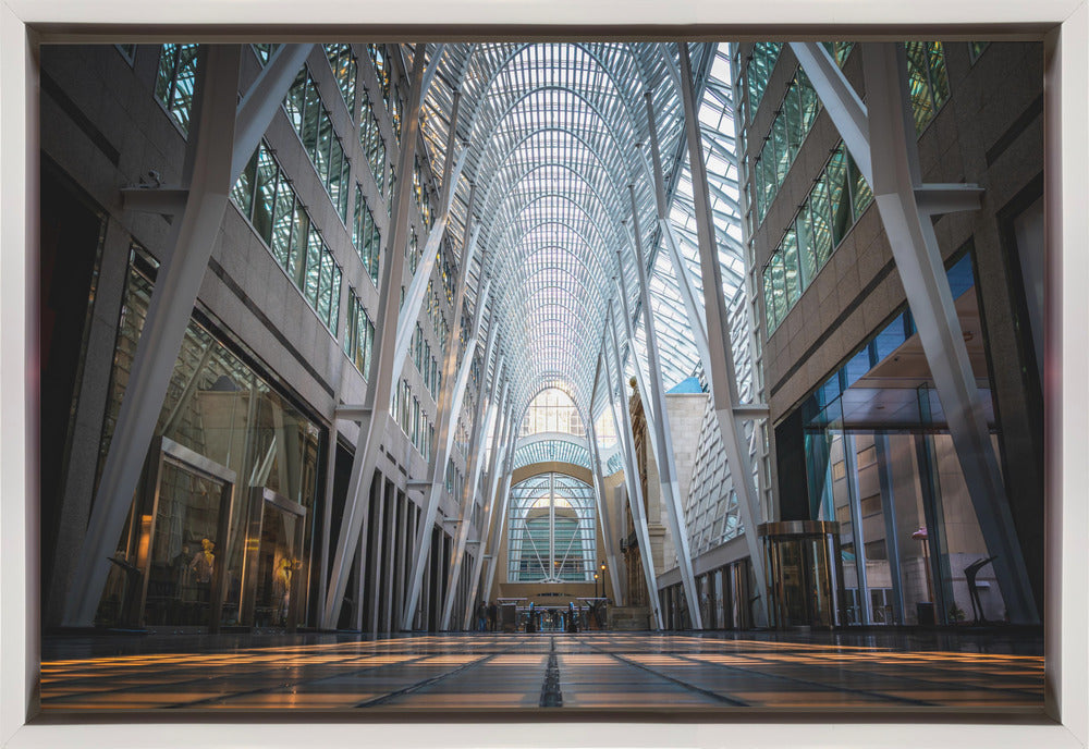 Wall art Brookfield Place, a poetic hymn of light & symmetry