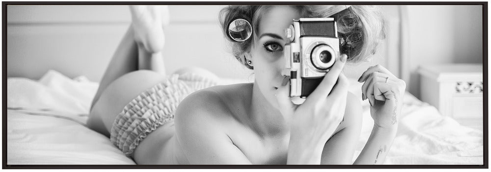 Wall art A chick, a click, and a curl