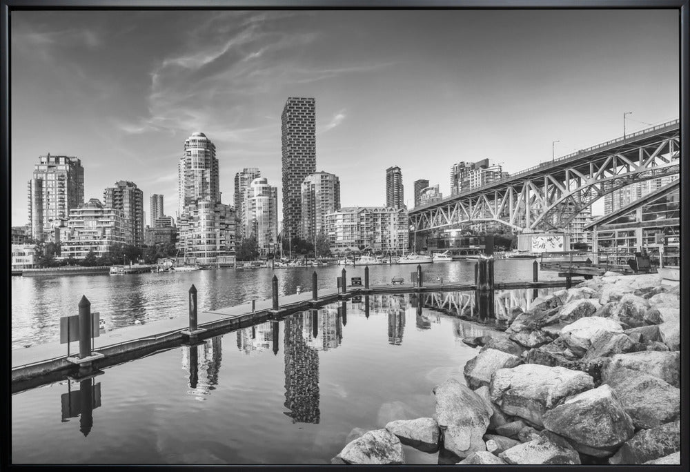 Wall art Vancouver Impression of Granville Island | Monochrome