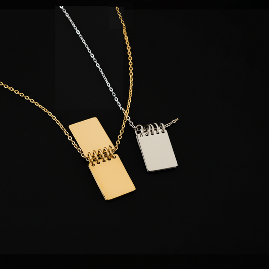 Collier mini calepin