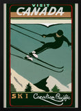 Charger l'image dans la visionneuse de la galerie, Wall art Winter Tourism: Vintage Ski Canada Poster
